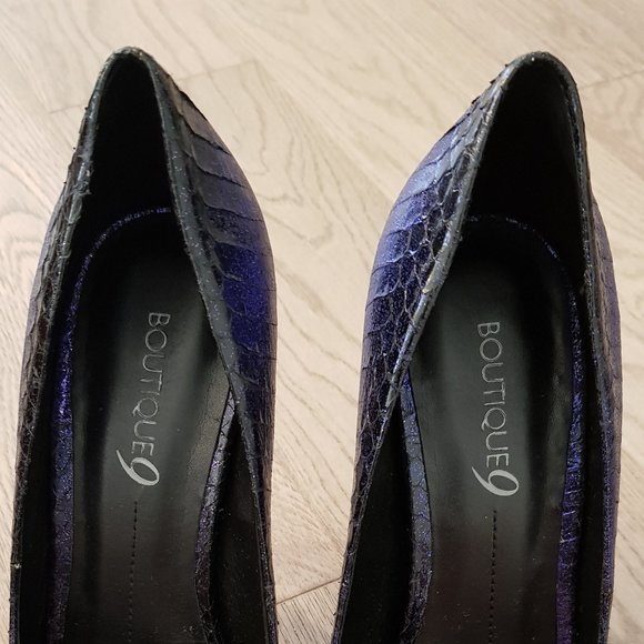 Blue Ombre Snake Pumps Nine West Boutique 9 - Picture 3 of 8